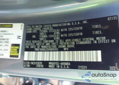 2025 Toyota Corolla Cross Hybrid Xse z USA, uszkodzony, nr VIN 7MUFBABG3SV089265